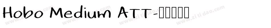 Hobo Medium ATT字体转换